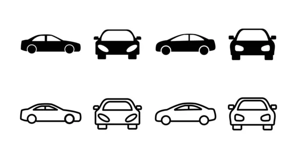 Conjunto Iconos Coches Coche Icono Vector — Archivo Imágenes Vectoriales