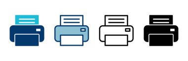 Yazıcı simgesi vektörü beyaz arkaplanda izole edildi. yazdırma simgesi. Faks vektör simgesi.