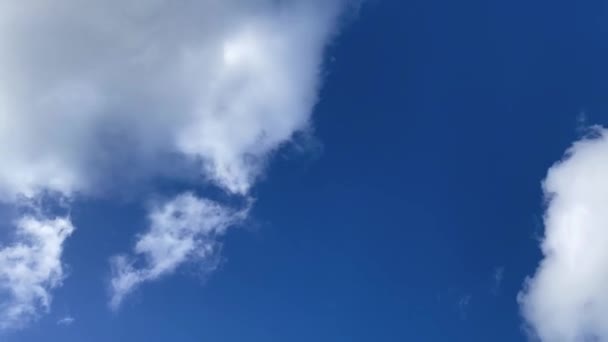 Lapso Tiempo Hermoso Cielo Claro Con Las Nubes Fondo Naturaleza — Vídeo de stock