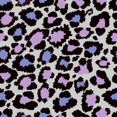 Kahverengi arka planda leopar derisinin vektörsüz deseni, tekstil veya duvar kağıdı için Vahşi Hayvanlar deseni
