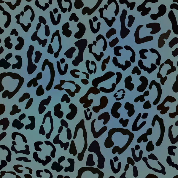 Векторный Бесшовный Рисунок Кожи Леопарда Коричневом Фоне Дикие Животные Рисунок — стоковый вектор