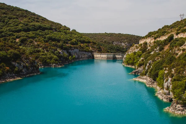 Fransa 'nın güneyinde Verdon Gölü Gorge du