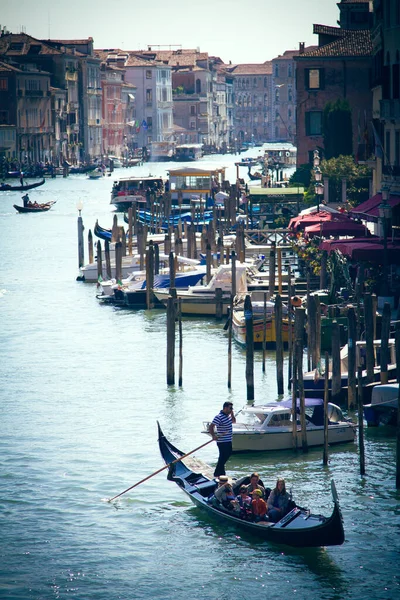 Canal Veneza Gôndola — Fotografia de Stock