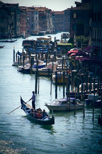 Canal Veneza Gôndola — Fotografia de Stock