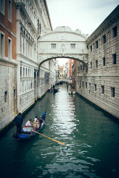 Canal Veneza Gôndola — Fotografia de Stock