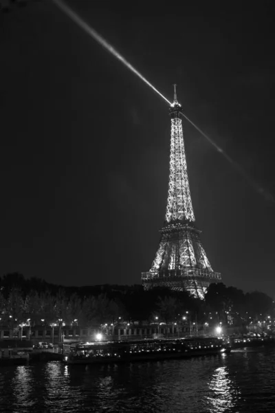 Torre Eiffel Noche París Francia — Foto de Stock