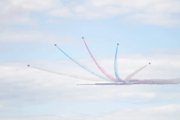 Una Exhibición Flecha Roja Raf Inglaterra — Foto de Stock