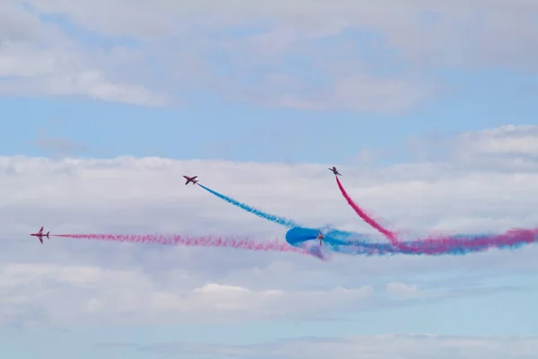 Una Exhibición Flecha Roja Raf Inglaterra — Foto de Stock