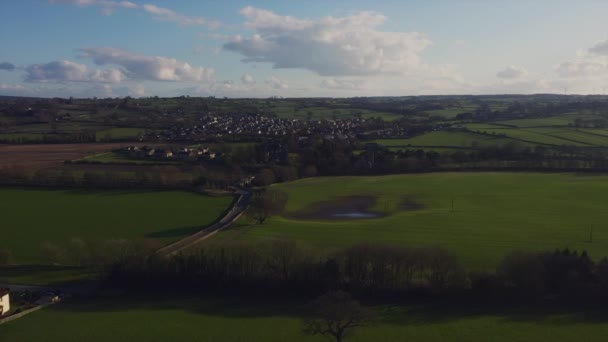 Drone Filmagem Campo Nidderdale North Yorkshire Reino Unido Durante Dia — Vídeo de Stock