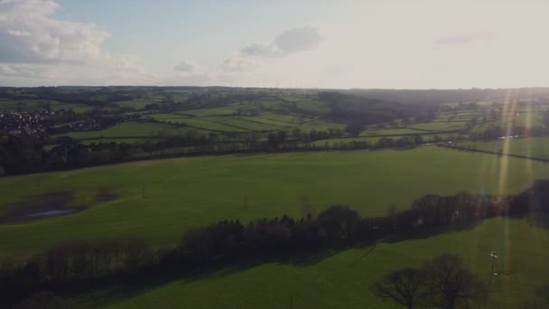 Drone Filmagem Campo Nidderdale North Yorkshire Reino Unido Durante Dia — Vídeo de Stock