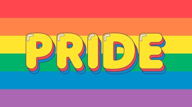 LGBTQI gurur tablosu. Gökkuşağı renkli gay gurur sembolü