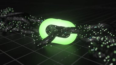 Engelleme teknolojisi konsepti 3D illüstrasyon. Inthernet ve güvenlik sembolü