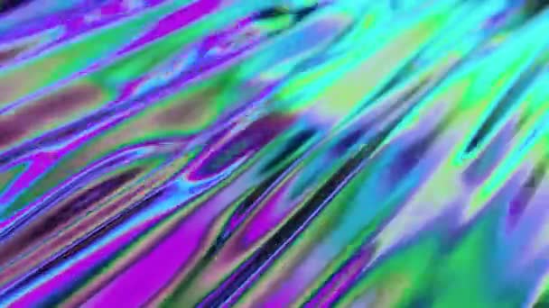 Trendy animazione del ciclo di sfondo del design del movimento. Effetto iridescente 4k video. — Video Stock