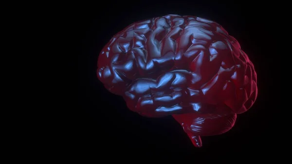 Neuro technology for human brain concept 3d render. Artificial intelligence