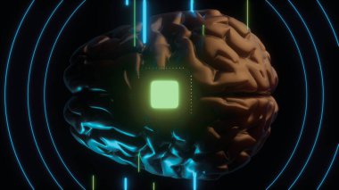 San Francisco, USA - august 28, 2020: Neuralink brain to computer chip startup clipart