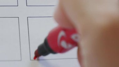 Kadın el, oy kutusuna 
