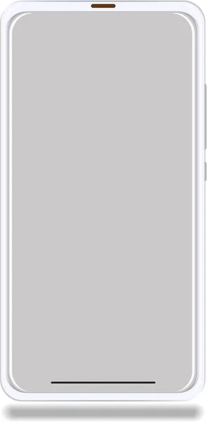 gerçekçi telefon, ön görünüm vektör grafikleri