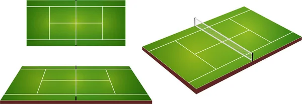 gerçekçi tenis sahası vektör grafikleri