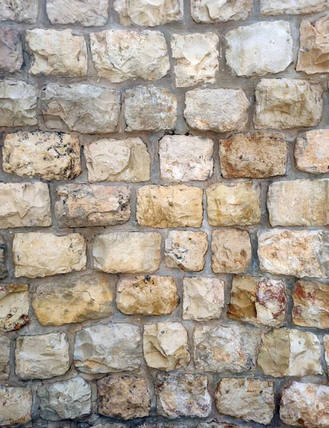 Muur Gemaakt Van Witte Stenen Prachtige Rock Textuur Abstracte Achtergrond — Stockfoto