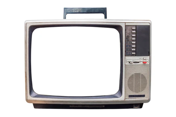 Klassischer Vintage Retro Style Alter Fernseher Mit Ntsc Fernsehmustersignal Für — Stockfoto