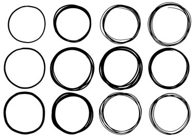 El çizimi karalama çemberi