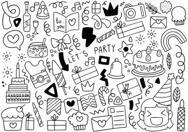 0060 el çizimi parti karalaması Mutlu yıllar