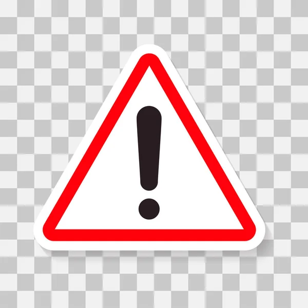 Vector Icon Flat Sign Symbol Exclamation Mark High Voltage Hazard — Stock Vector