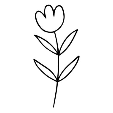 0150 el çizimi çiçekler karalama