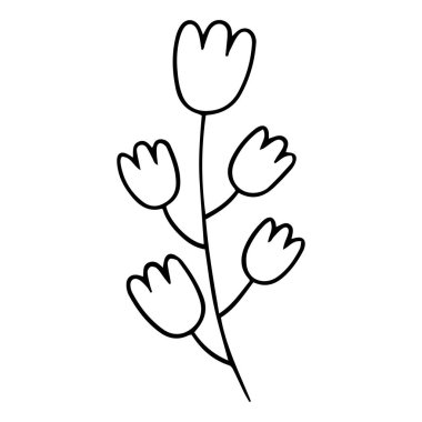 0150 el çizimi çiçekler karalama