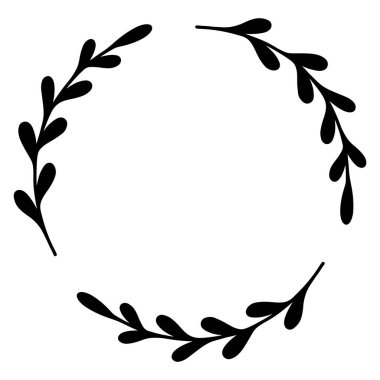 0017 el çizilmiş çiçek çerçevesi