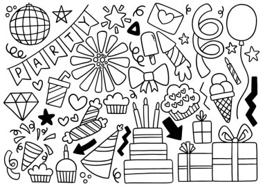 0101 el çizimi parti karalaması Mutlu yıllar