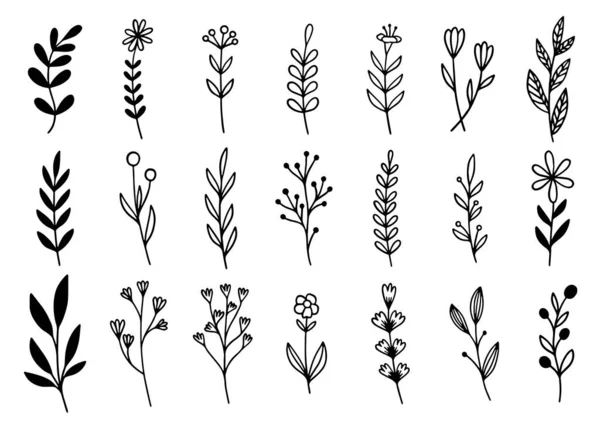 0187 el çizimi çiçekler karalama