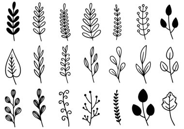 0212 el çizimi çiçekler karalama