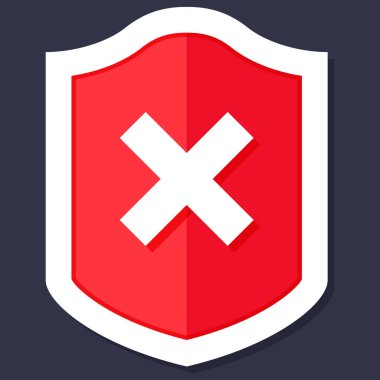 Kalkan Simgesi modada izole edildi, Kalkan orta koruma simgesi konsepti web sitesi tasarımı, logo, uygulama, UI