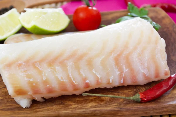 back of cod (raw and wild fish)