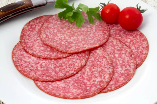 plate of salami (pork)
