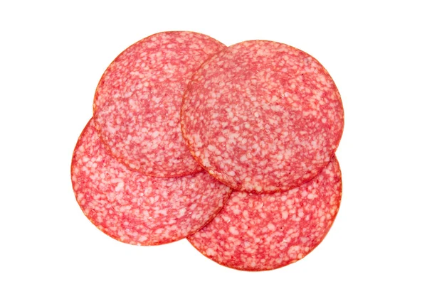 Plate Salami Pork — Stock Photo, Image
