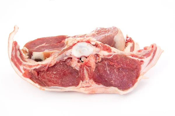 Raw Lamb Meat Butcher Shop — Stock Photo, Image
