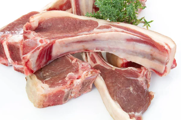 Carne Crua Cordeiro Talho — Fotografia de Stock