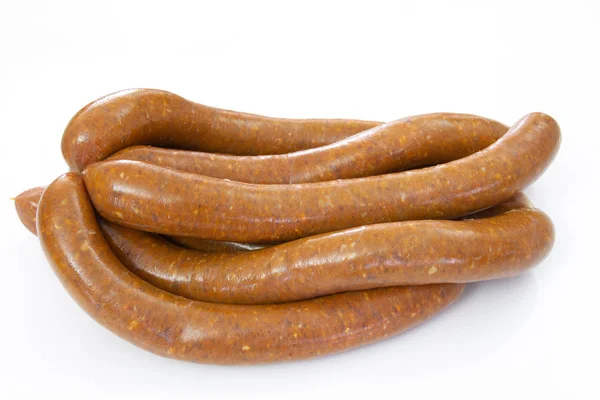 Mehrere Merguez Würzige Würstchen Grill — Stockfoto