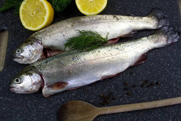 trout on a cutting board