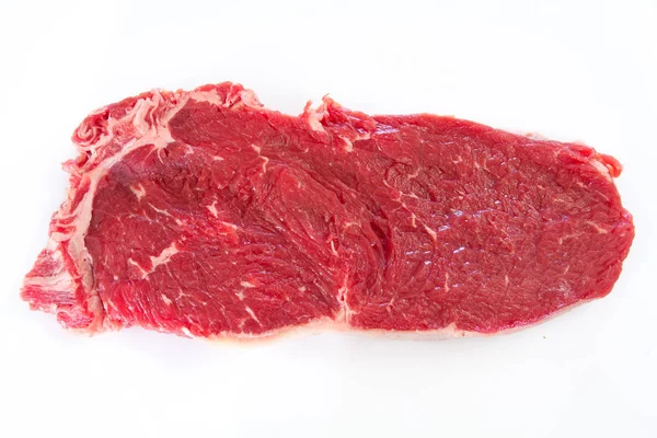 Roaststeak Auf Weißem Hintergrund — Stockfoto