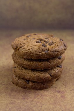 birkaç yığılmış çikolata kurabiye