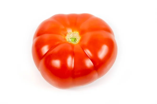 白色背景上的大红色西红柿 — 图库照片