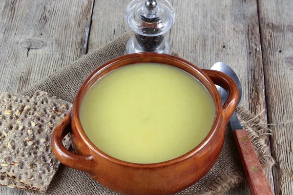 Bol Soupe Légumes Verts — Photo