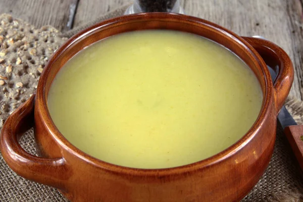 Bol Soupe Légumes Verts — Photo