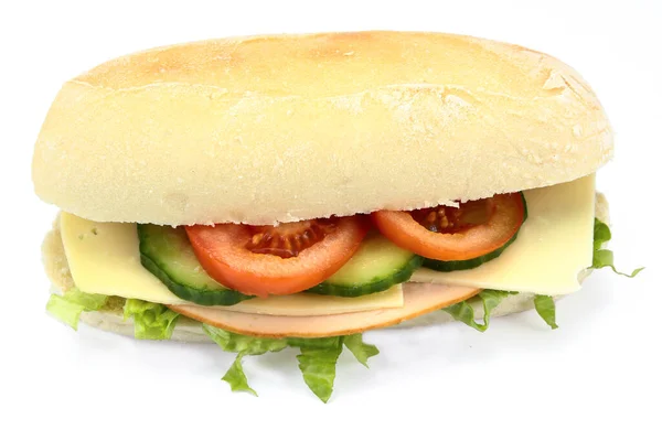 Käse Sandwich Auf Einem Klecks — Stockfoto