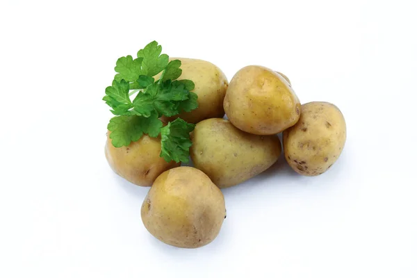 Mazzo Patate Sfondo Bianco — Foto Stock