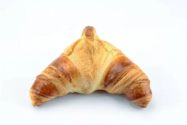 Butter Croissant White Background — Stock Photo, Image