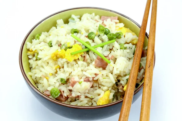 Cantonese Rice Dish Chopsticks — Stock Photo, Image
